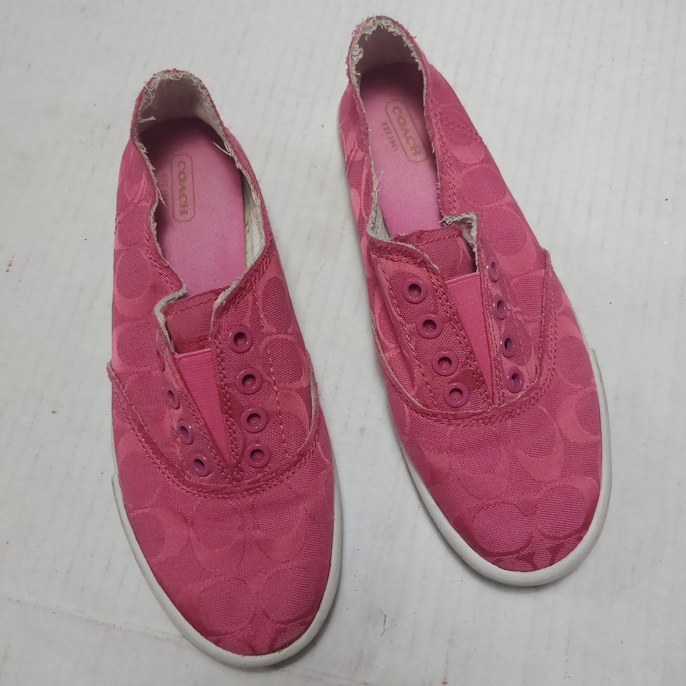 Coach Katie Women's Pink Slip-on Sneakers Size 8B